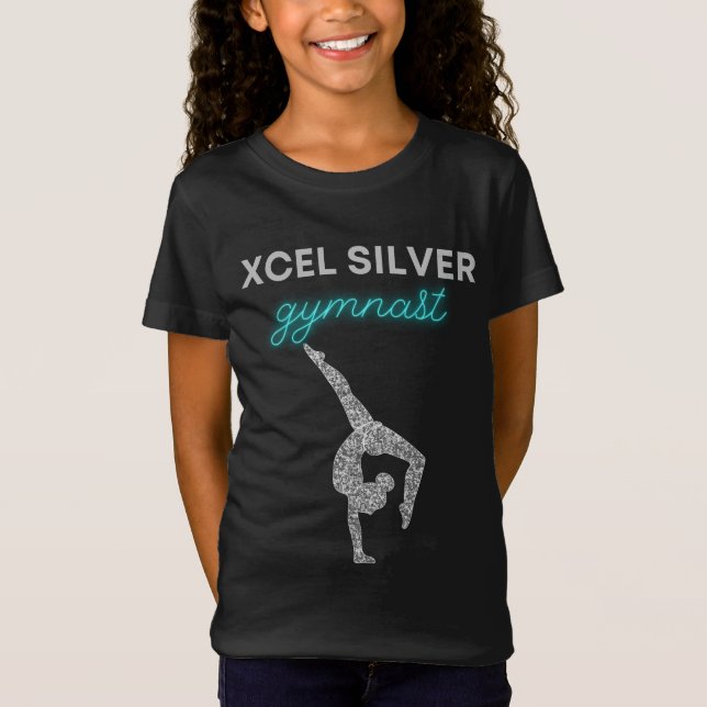Xcel Silver Gymnastics T-Shirt (Frente)