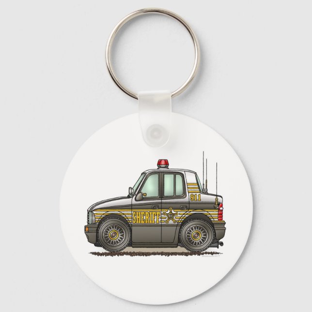 Xerife Carro Patrol Chaveiro (Frente)