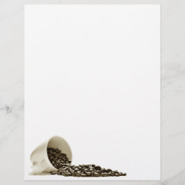 Xícara com Cabeçalho de Letras de Café Marrom