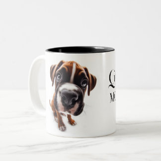 Xícara de boxe alemã Mug com seu nome