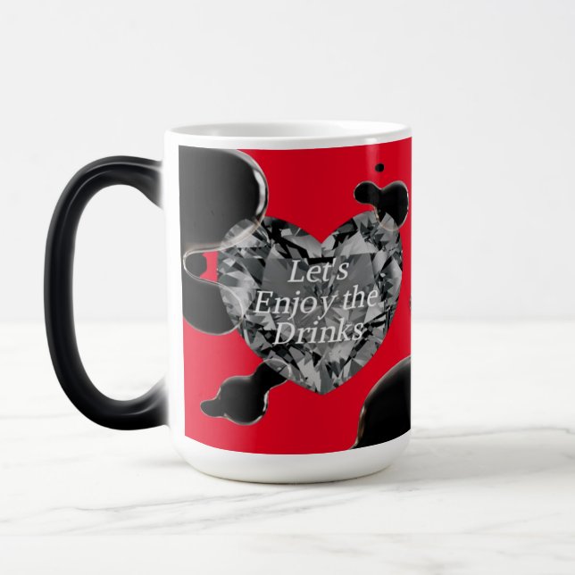 Xícara de café aquecida por transformação (Esquerda)