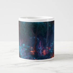 Xícara de Café Arte Florestal Fantasia Sombria