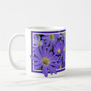 Xícara de Café Azul Flores Xícaras Xícara de C