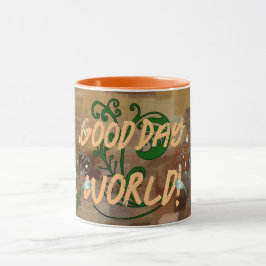 Xícara de café Boas Dia Mundo