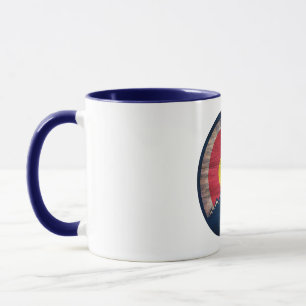 Xícara de café Colorado C de madeira russa