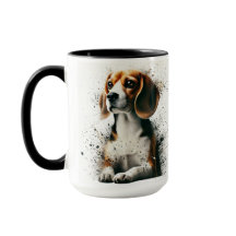 Xícara de café com beagle