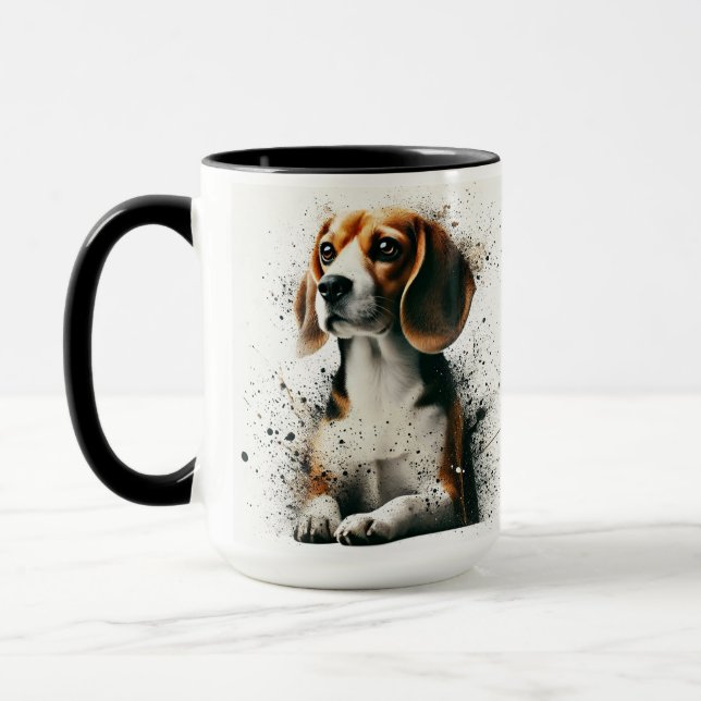 Xícara de café com beagle (Esquerda)