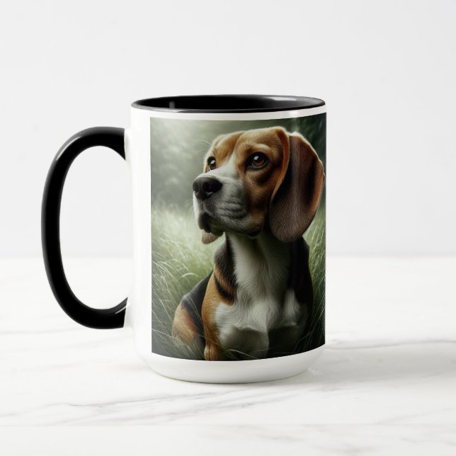 Xícara de café com beagle (Esquerda)