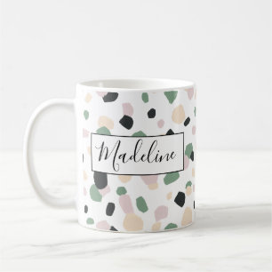 Xícara de café com Bolinhas de Pastel bonito