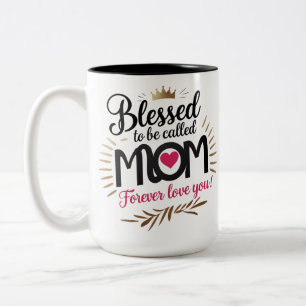 Xícara de café com Coroa Amor Eterno Presente para