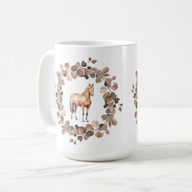 Xícara de Café com Coroa de Cavalo (Frente Esquerda)