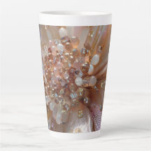Xícara de café com design floral elegante inspirad