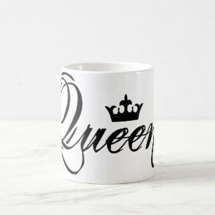 Xícara de café da Rainha Negra e Branca
