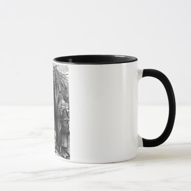 Xícara de café da tribo indiana (Direita)
