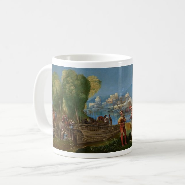 xícara de café de arte real, os troianos, Dosso Do (Frente Esquerda)