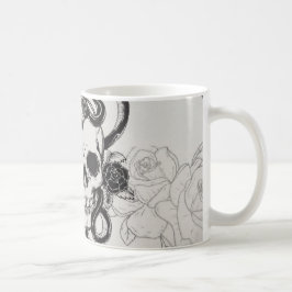Xícara de café de caveira
