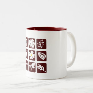 Xícara de Café de Cerâmica de Folha Minimalista