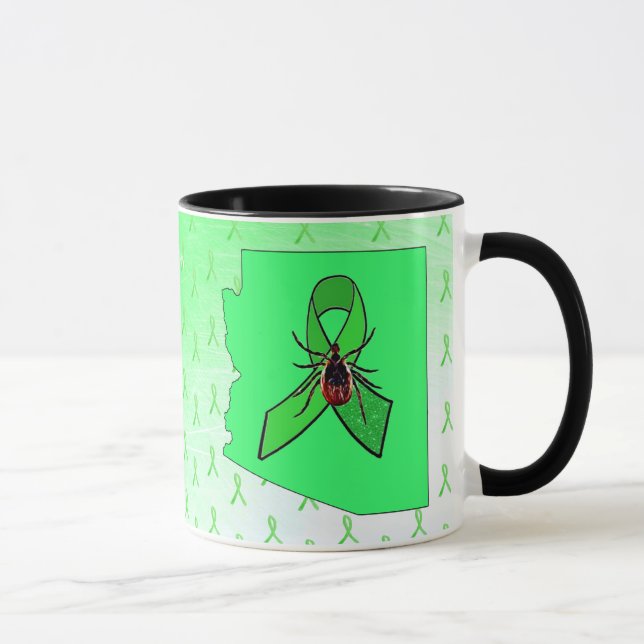 Xícara de café de conscientização sobre a doença d (Direita)