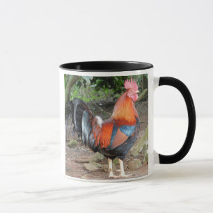 Xícara de café de galo, caneca de galo, galo ver