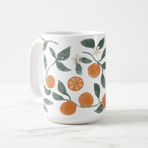 Xícara de café de laranja