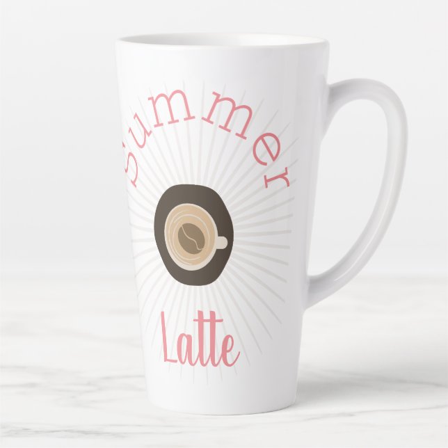 Xícara de Café de Verão Fofa e Grão (Direita)