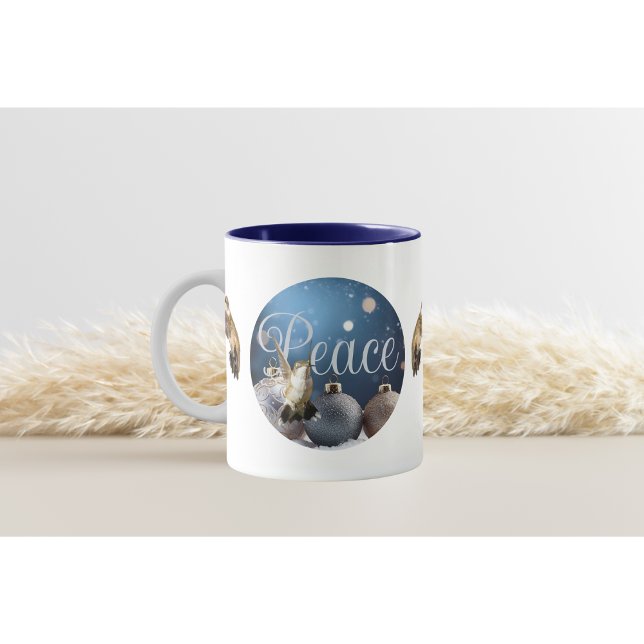 Xícara de café do Natal com Beija-flor (Criador carregado)