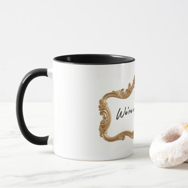 Xícara de Café e Caneca de Chá Ornamentados – Pres (Com Donut)