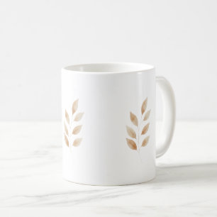 Xícara de café elegante inspirada na natureza em n