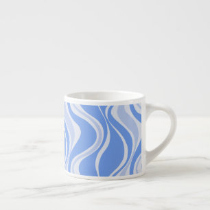 Xícara de Café Espresso Blue Waves
