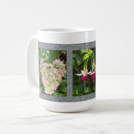 Xícara de café inspiracional com flores Bonito