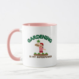 Xícara de Café "Jardinagem É Meu Superpoder" para