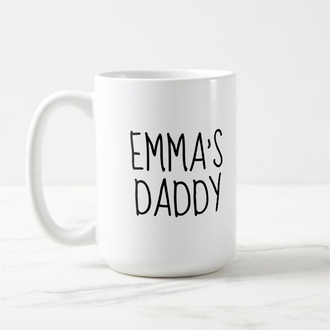 Xícara de Café Personalizada Amor Pai Foto (Esquerda)