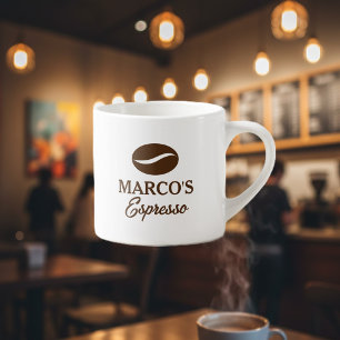 Xícara de café personalizada com logotipo de café