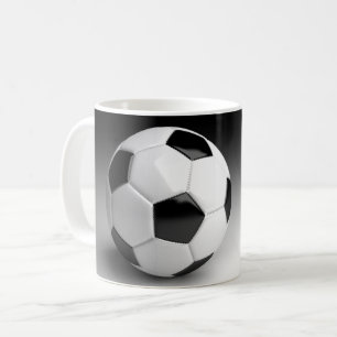 Xícara de café personalizada de bola de futebol