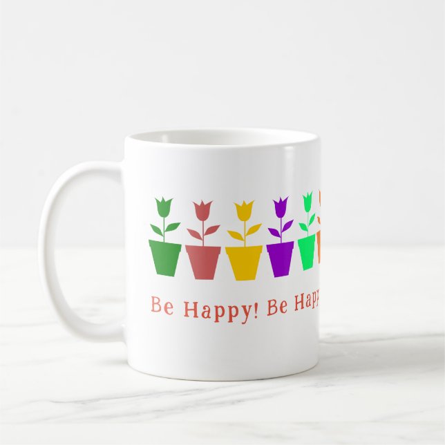 Xícara de café personalizável e colorido (Esquerda)