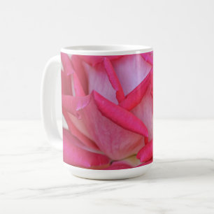 Xícara De Café Petal De Rosa De Tonelada Rosa