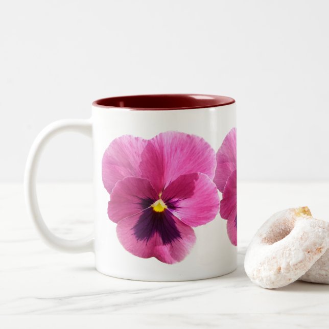 Xícara de café - Rosa Escuro (Com Donut)