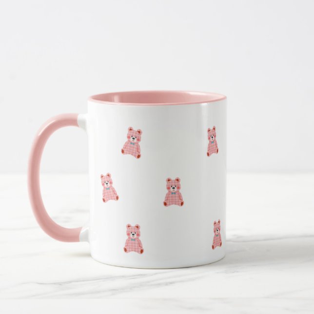 Xícara de Café Rosa Fofo Feminino (Esquerda)