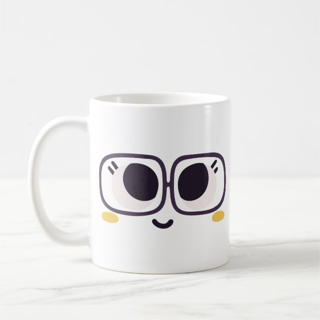 Xícara De Café Super Fofa Sorridente (Esquerda)