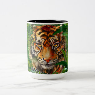 Xícara de café Taça de Tigre Colorida