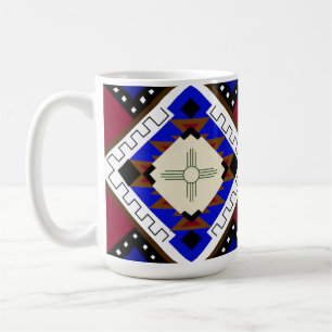 Xícara de café tribal, felicidade, Zia Nativa Amer
