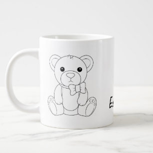Xícara de Café Urso de Pelúcia Personalizada