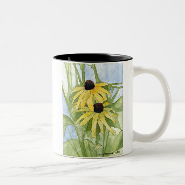 Xícara de cerâmica Black Eyed Susan (Direita)