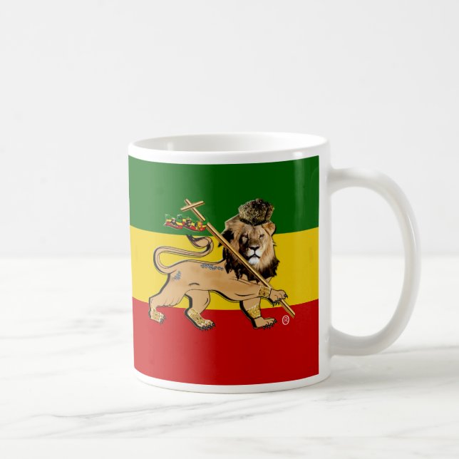 Xícara de Chá Rastafari Bob Marley Religião Mug (Direita)