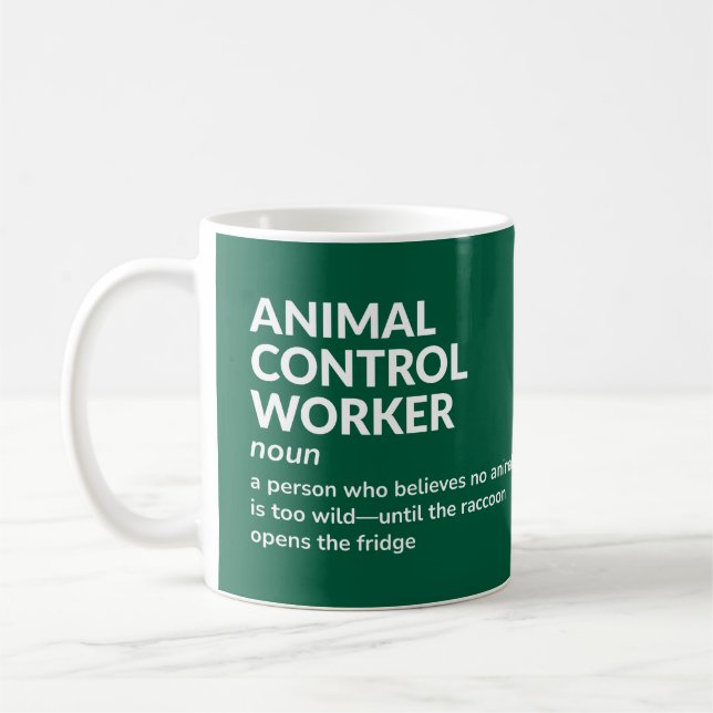 Xícara de Controle de Animais - Definição Engraçad (Esquerda)