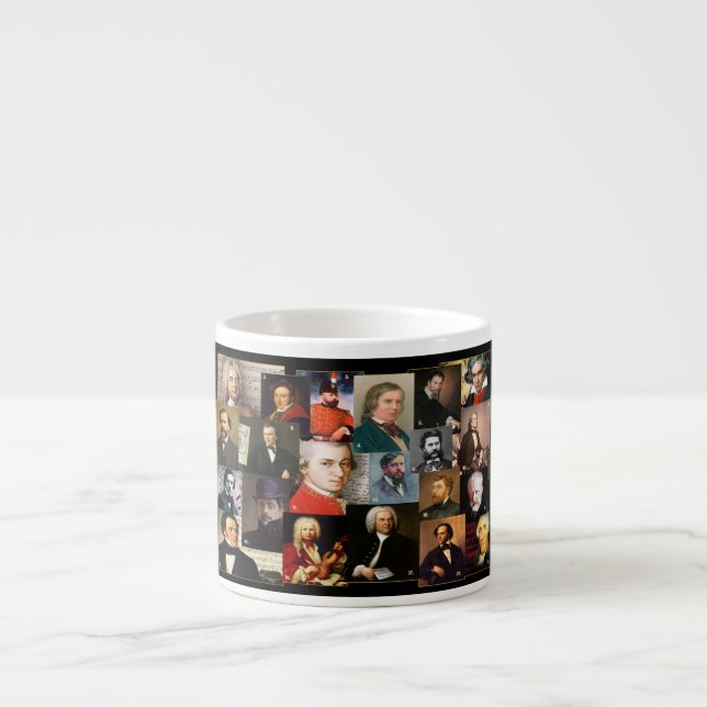 Xícara De Espresso 21 Mestrados de música Café Mug (Frente)