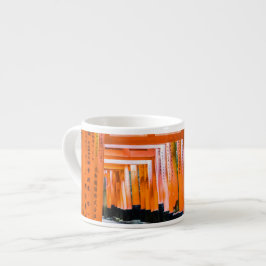 Xícara De Espresso 50 tons de laranja - Senbon Torii, Quioto