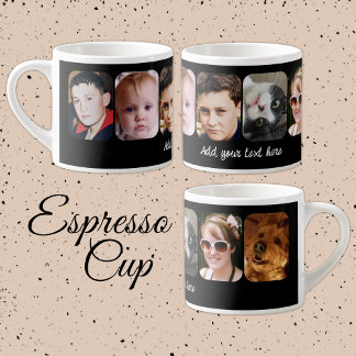 Xícara De Espresso 6 photo collage add text black