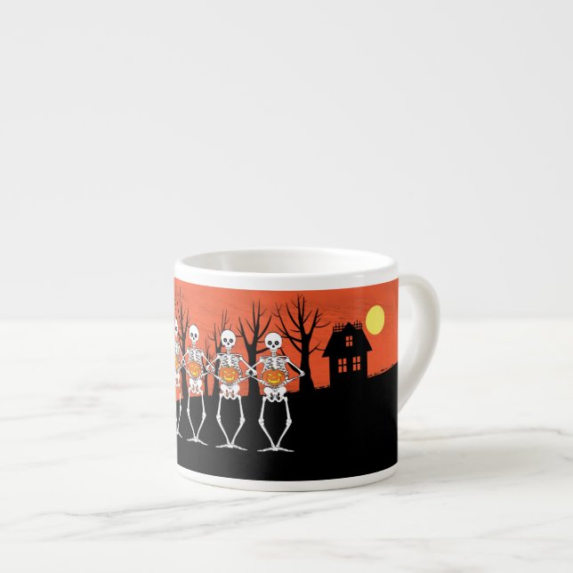Xícara De Espresso A Equipe Esqueleto (Frente Esquerda)