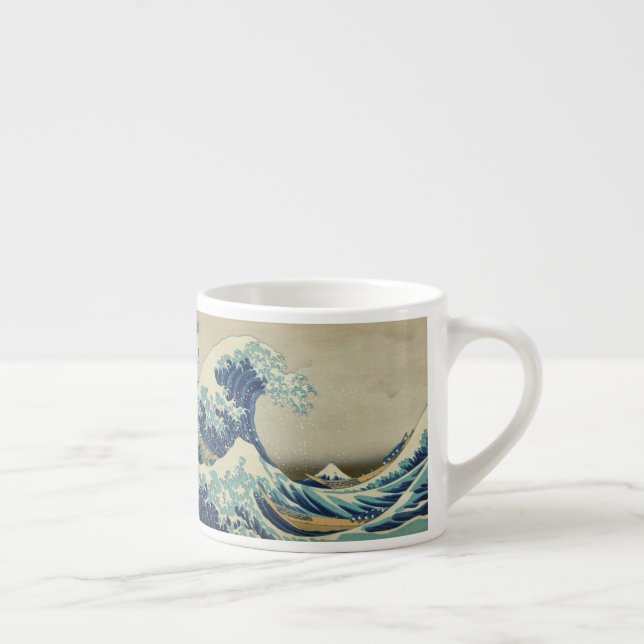 Xícara De Espresso A Grande Onda de Kanagawa (Direita)